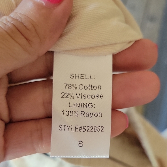 Mustard Seed Size Small Cream High Waist Shorts - Picture 4 of 4